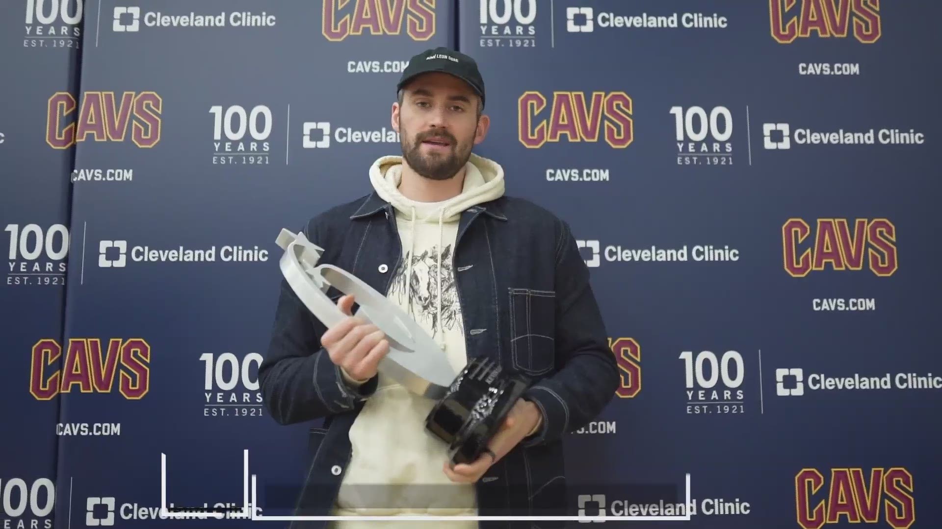Cleveland Cavaliers power forward Kevin Love was presented with the Humanitarian of the Year Award  at the 21st annual Greater Cleveland Sports Awards.