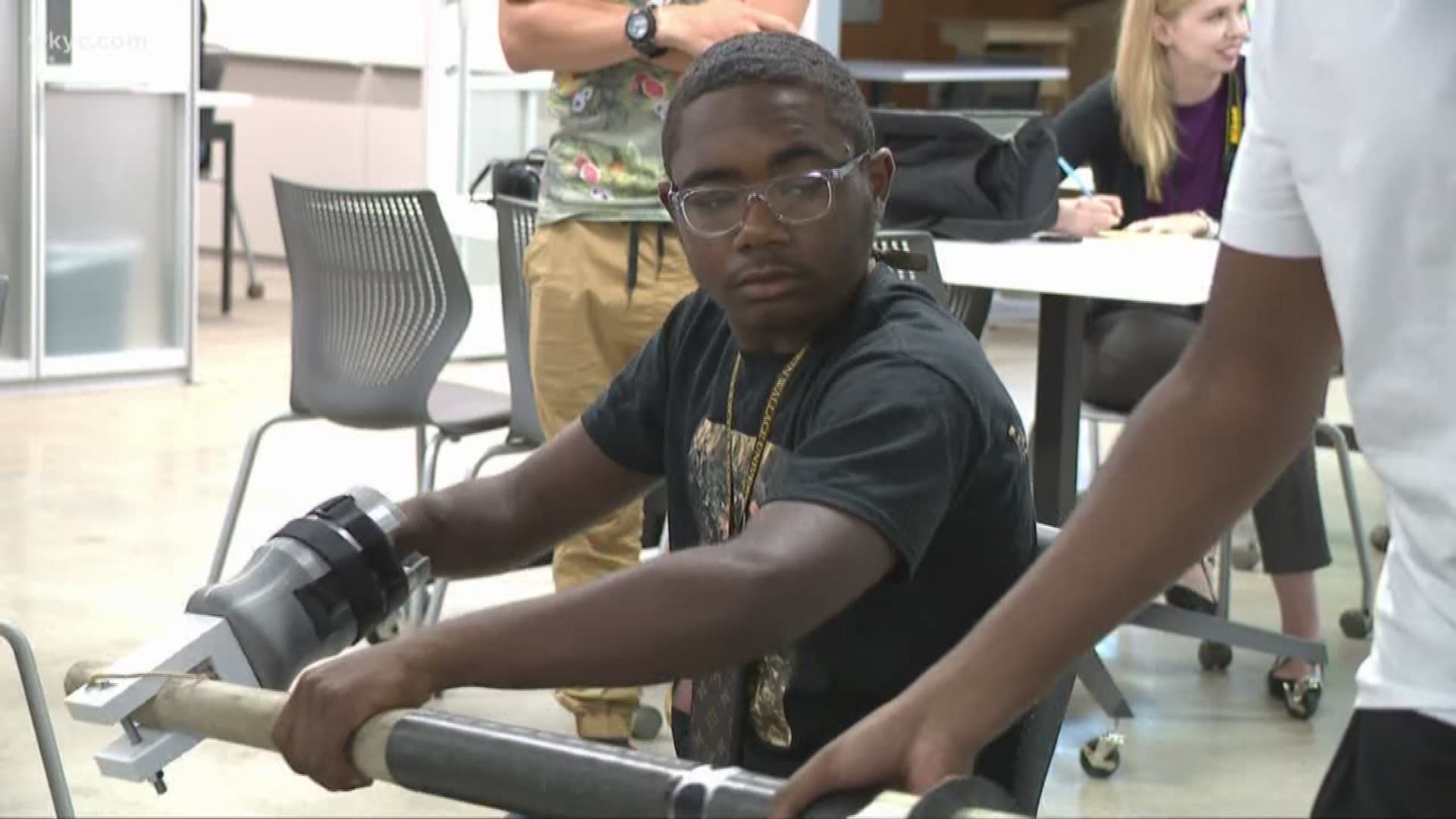 Local students help classmates fit in through class project
