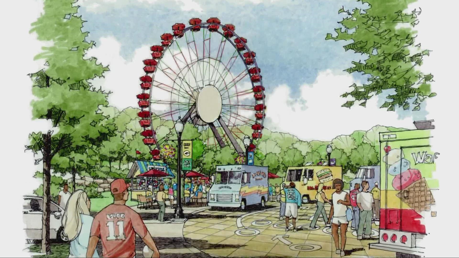 The iconic Ferris wheel is getting a fresh home in Canton at the Hall of Fame Village.