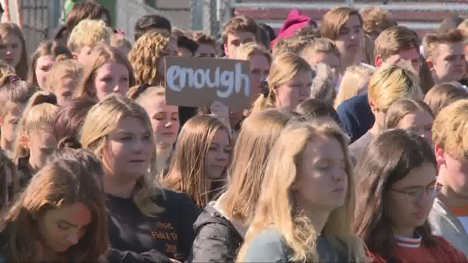 Local students join national school walkout for gun control Friday