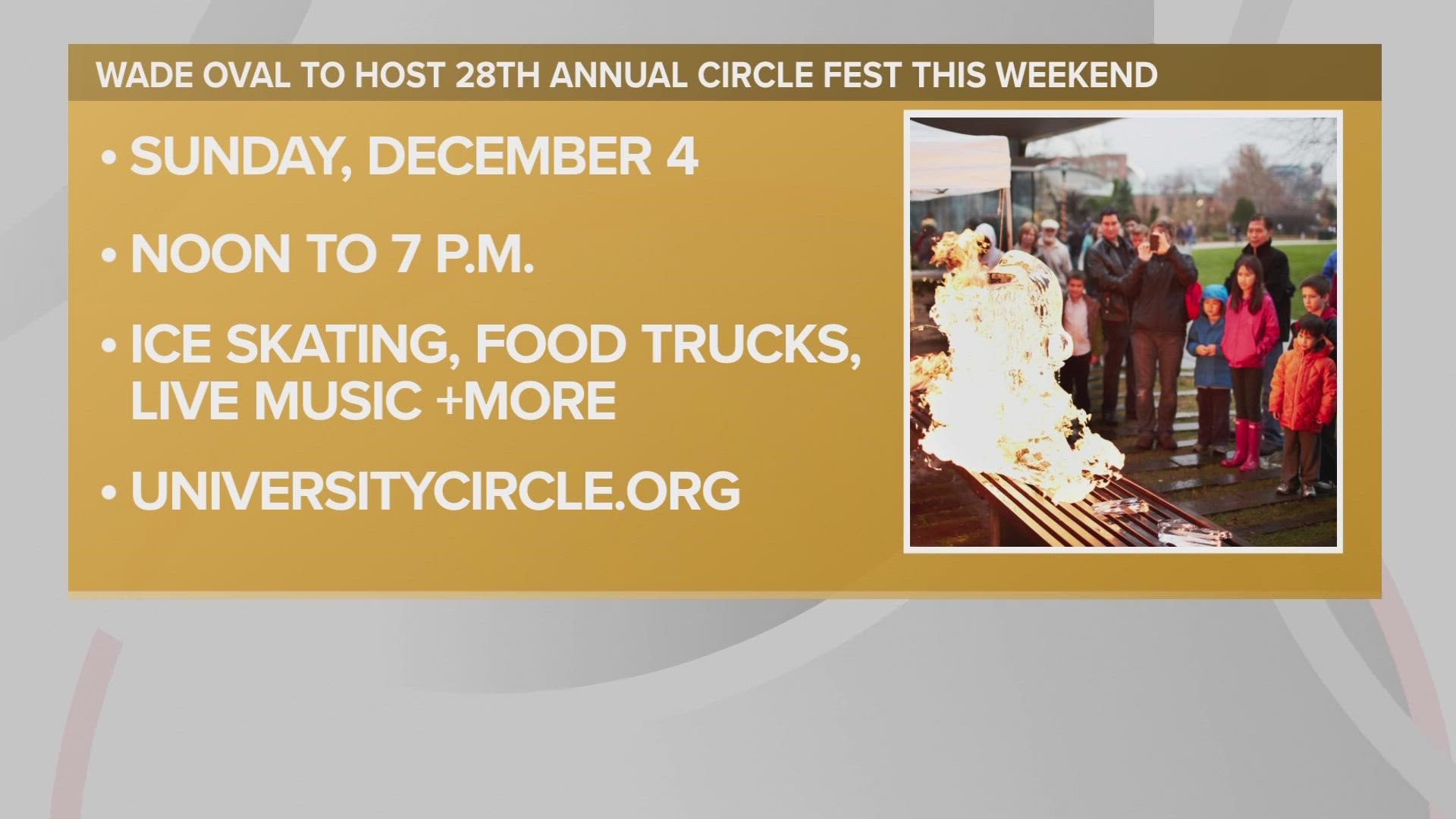 It's that time of year again! CircleFest is happening at Wade Oval in Cleveland on Sunday, Dec. 4, 2022.