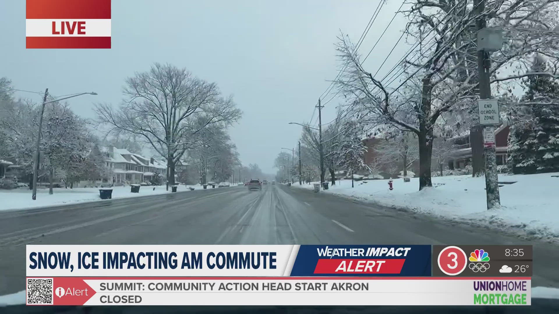 Snowy Update Improving traffic conditions after snowy morning commute: Winter ...