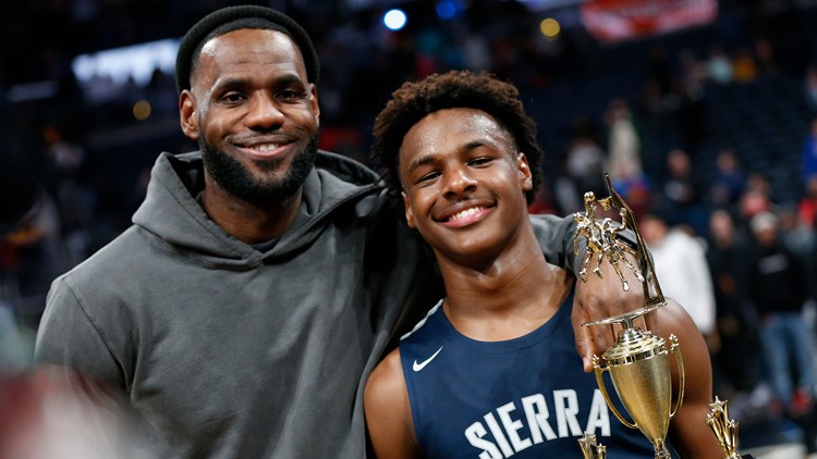 LeBron James hints he wants to play with both of his sons in the NBA