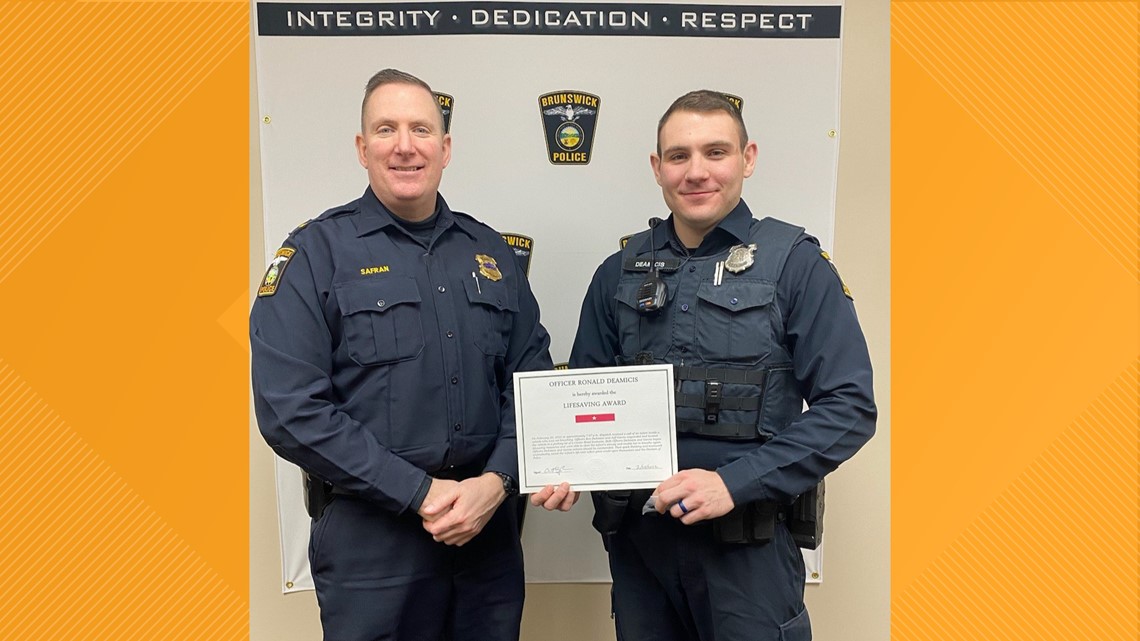 Brunswick Police officers save infant's life