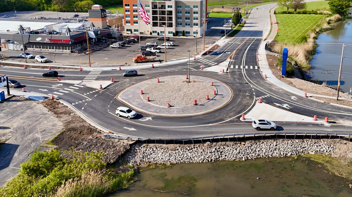 Big changes to Cedar Point traffic: New Cleveland Road roundabout opens ahead of park's 2026 season