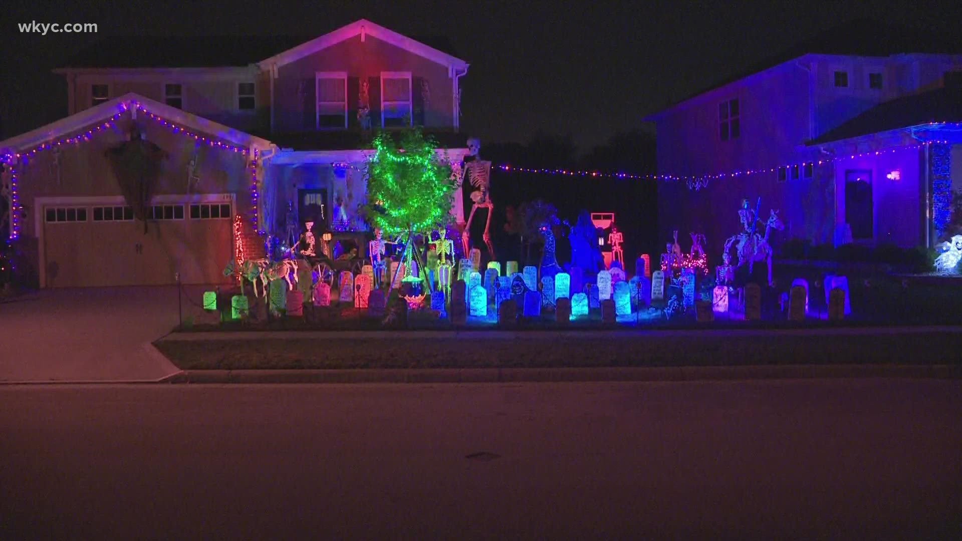 Check this out! Five houses in one Stow neighborhood have decorated for Halloween in epic fashion.