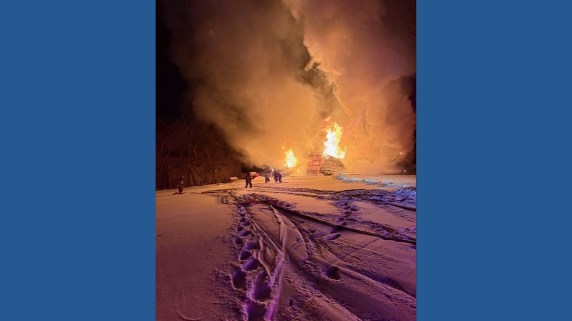 'Lack of sustainable water supply': Geauga County barn burns during winter storm