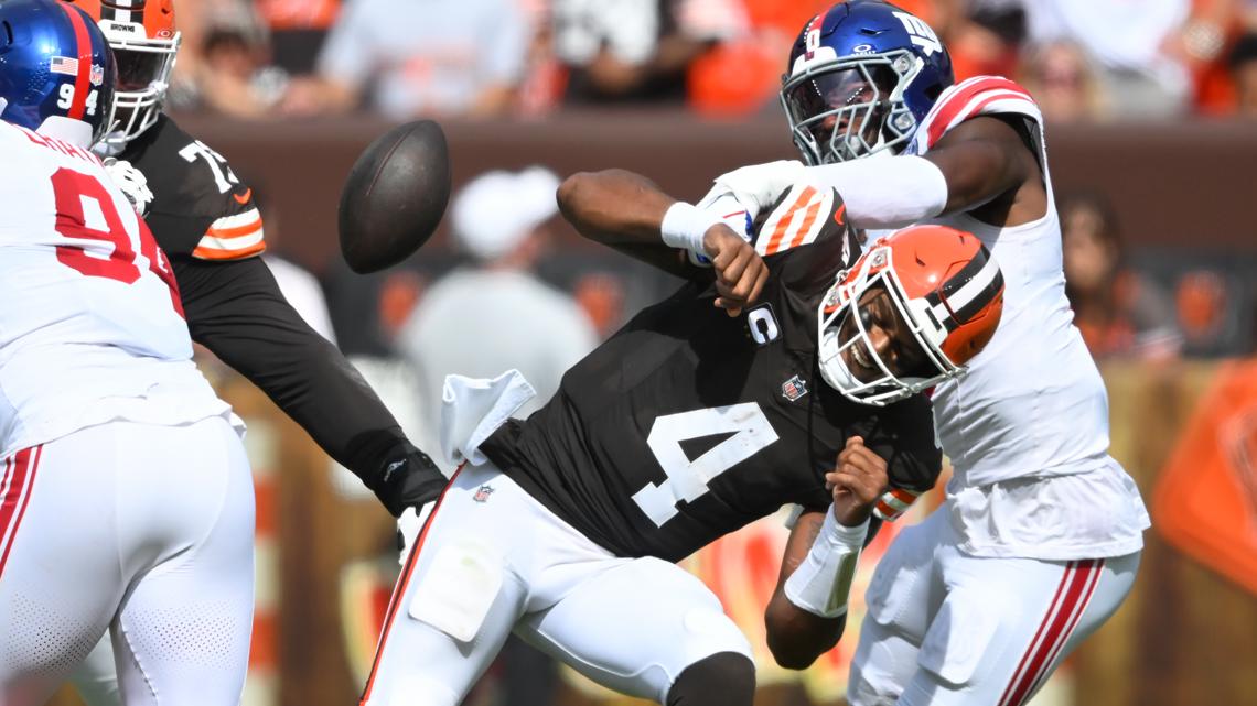 Browns fight back but lose to Giants 21-15