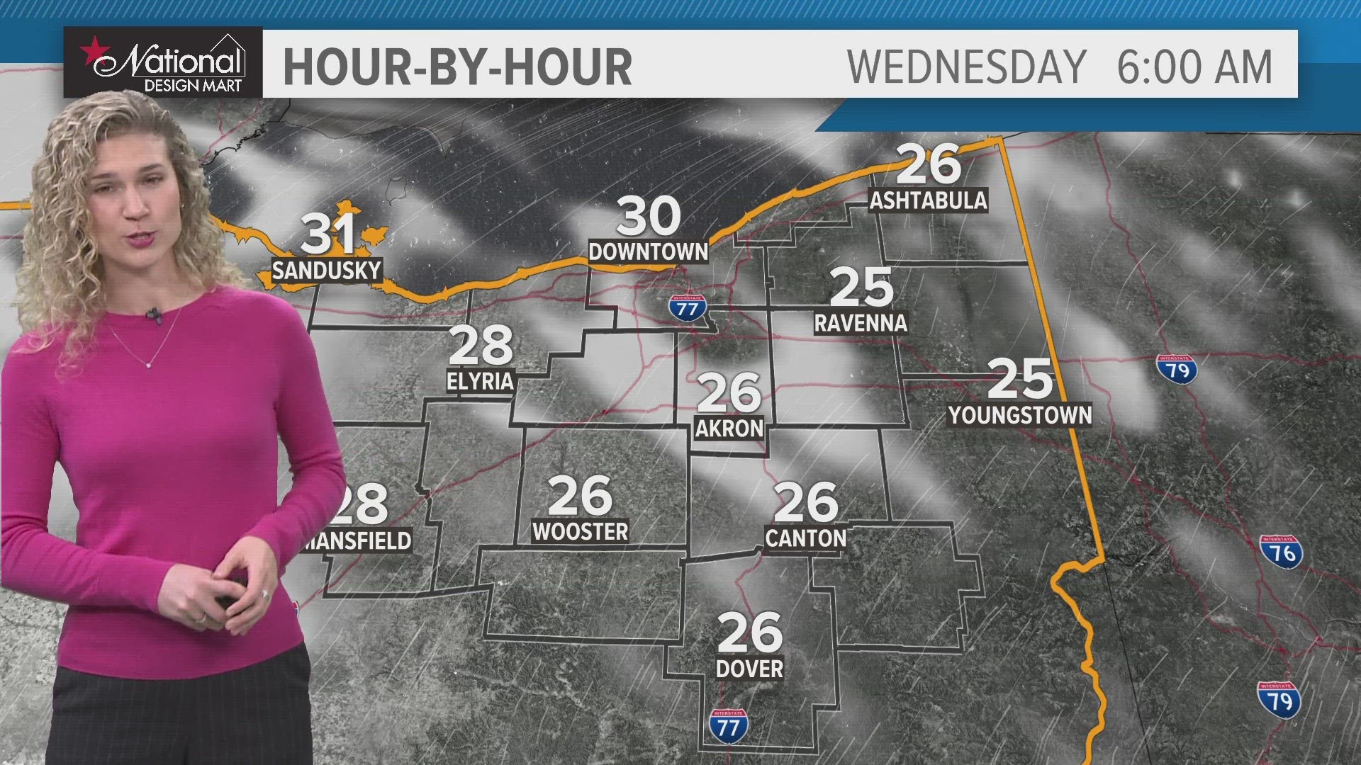 We are shaping up to have a mild Christmas in Northeast Ohio.