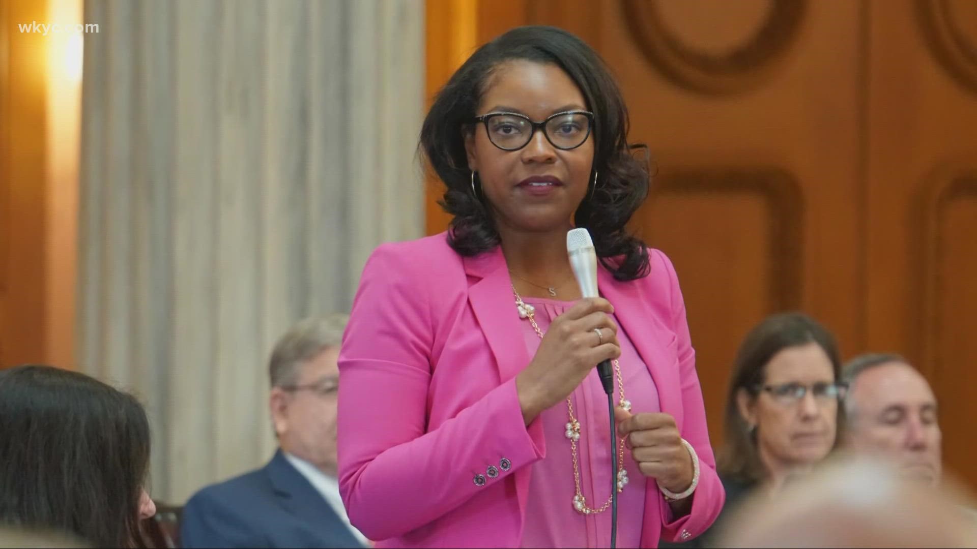 Sykes was first elected to her Akron district in 2014 and became the first Black female lawmaker under the age of 30 to serve in the Legislature