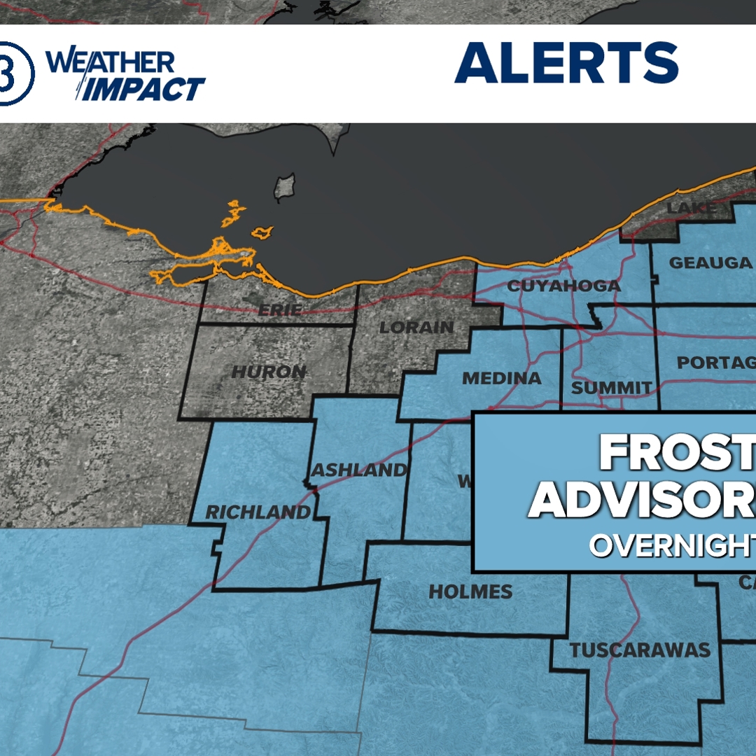 NWS issues Frost Advisory for several Northeast Ohio counties Saturday ...