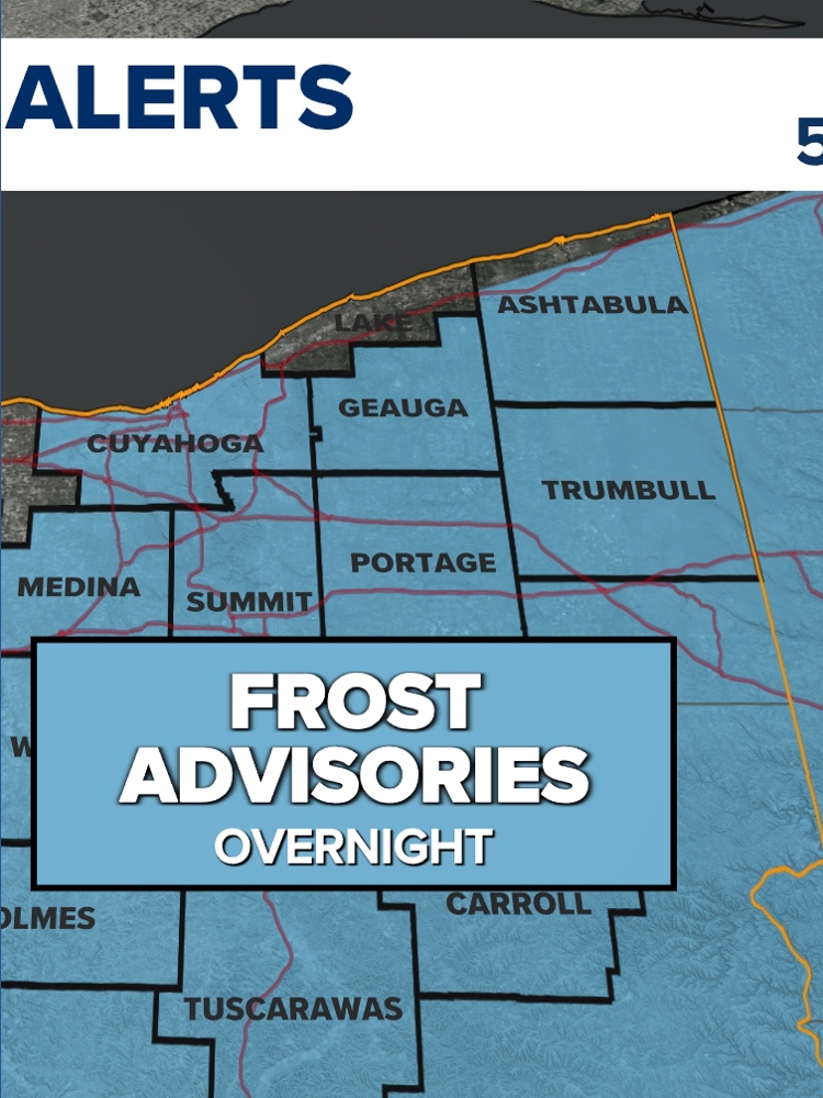 NWS issues Frost Advisory for several Northeast Ohio counties Saturday ...