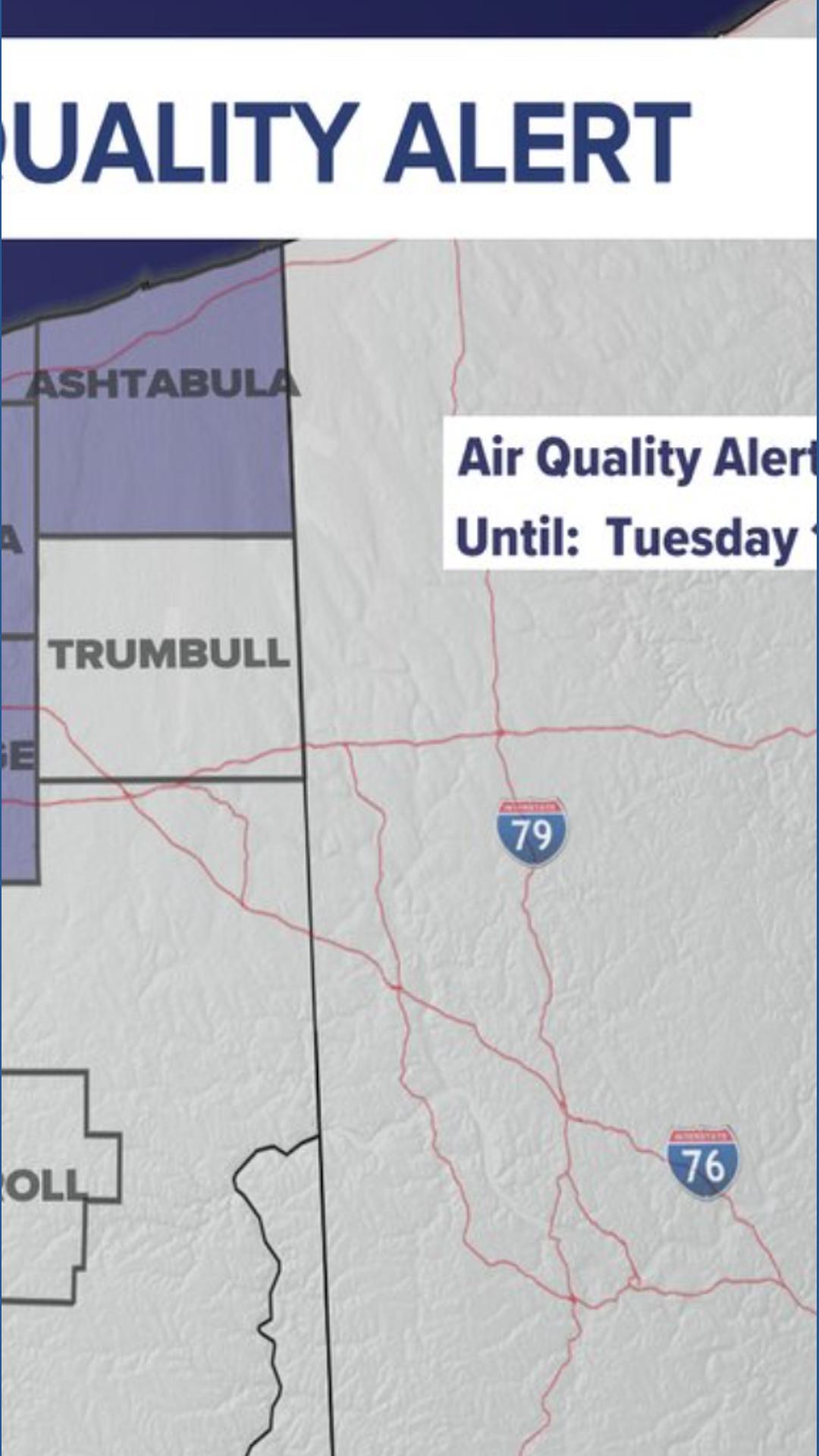 Air Quality Advisory issued for multiple Northeast Ohio counties | wkyc.com