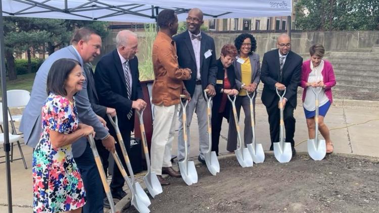 Akron civic leaders break ground on memorial plaza to honor Sojourner Truth