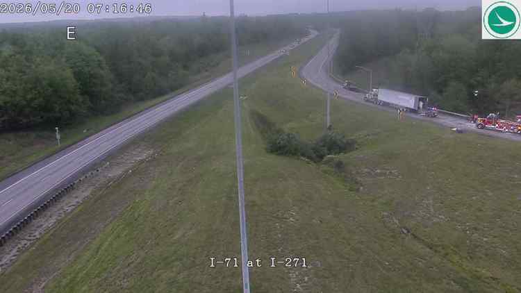 Ramp from I-71 North to I-271 North reopens after semi crash in