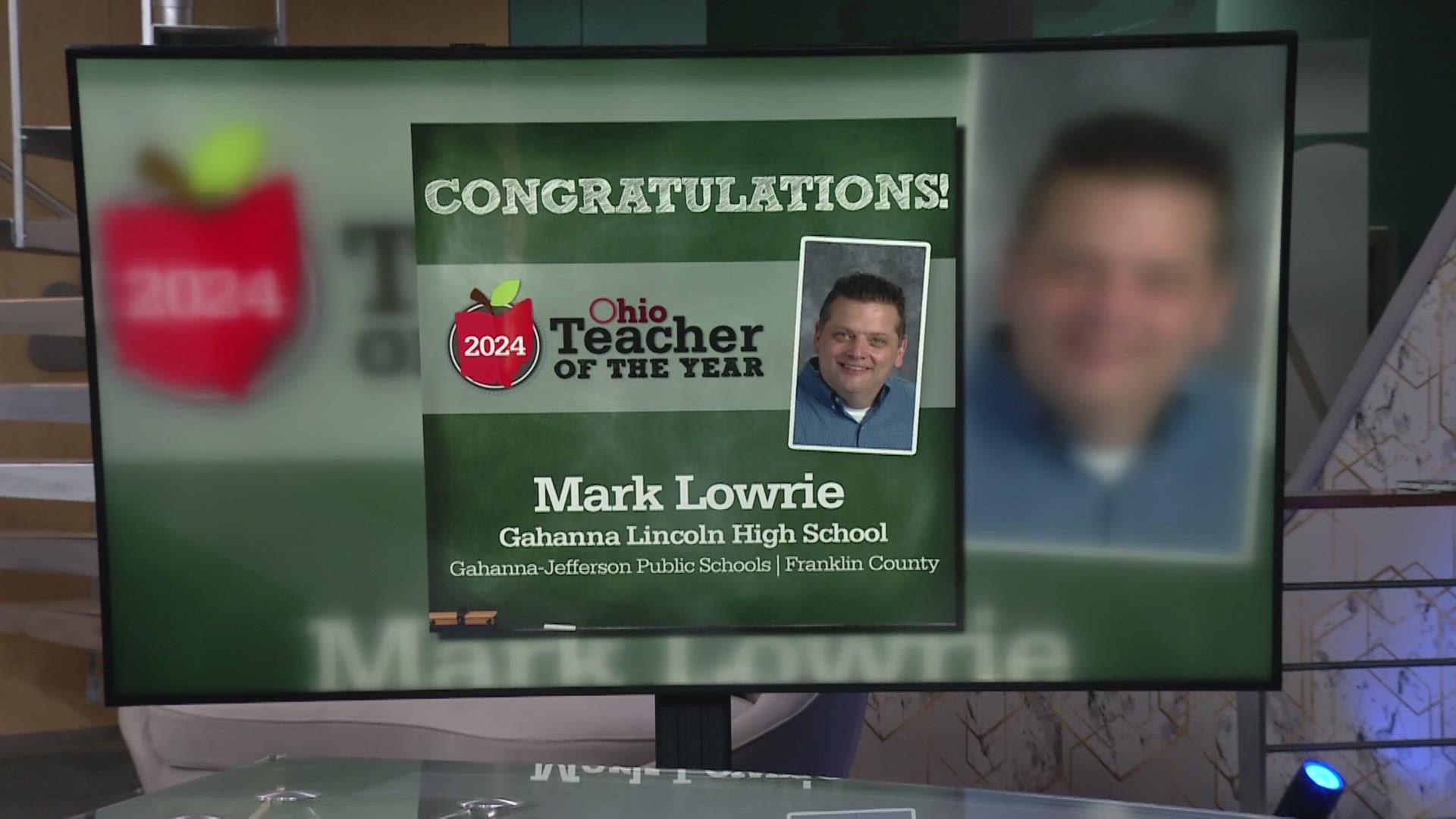 Gahanna-Jefferson public schools teacher, Mark Lowrie, was named the 2024 Teacher of the Year back in September.