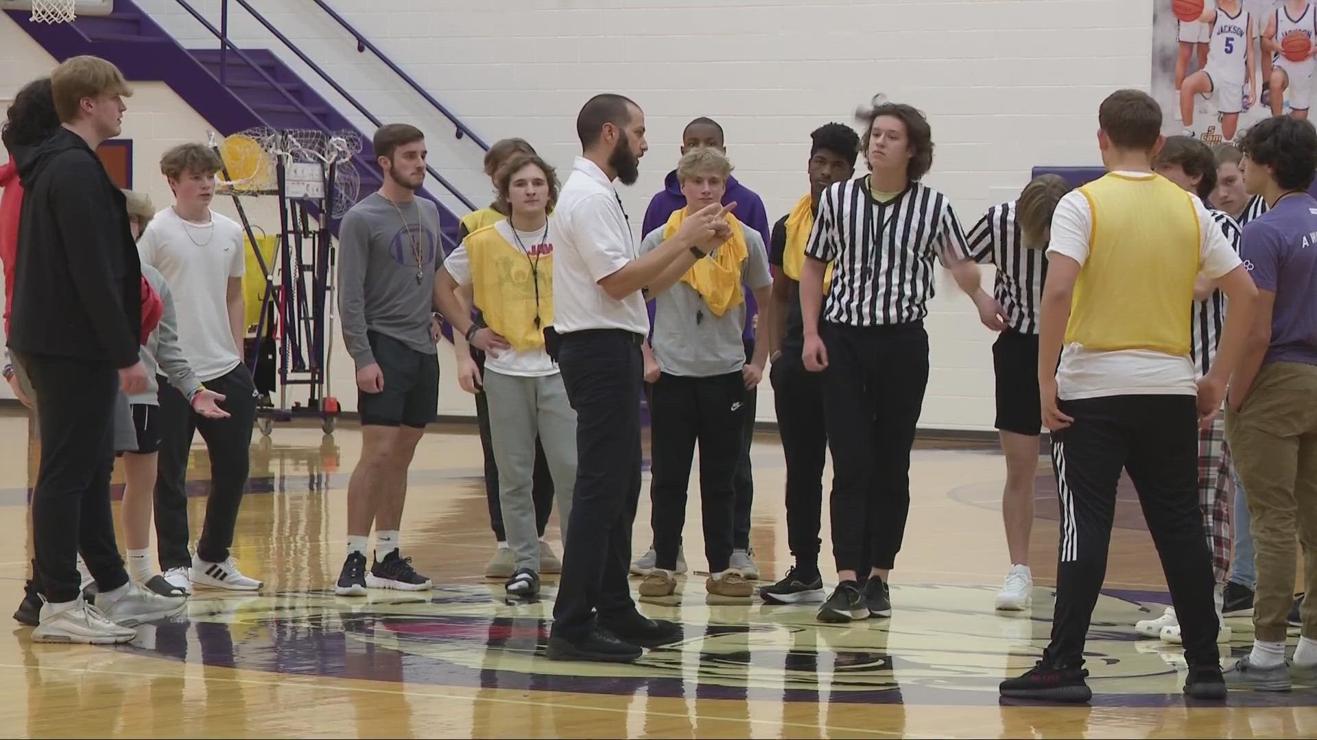 Dan Rodriguez teaches an elective at Jackson High School that teaches students how to officiate games, and maybe even make some extra cash.