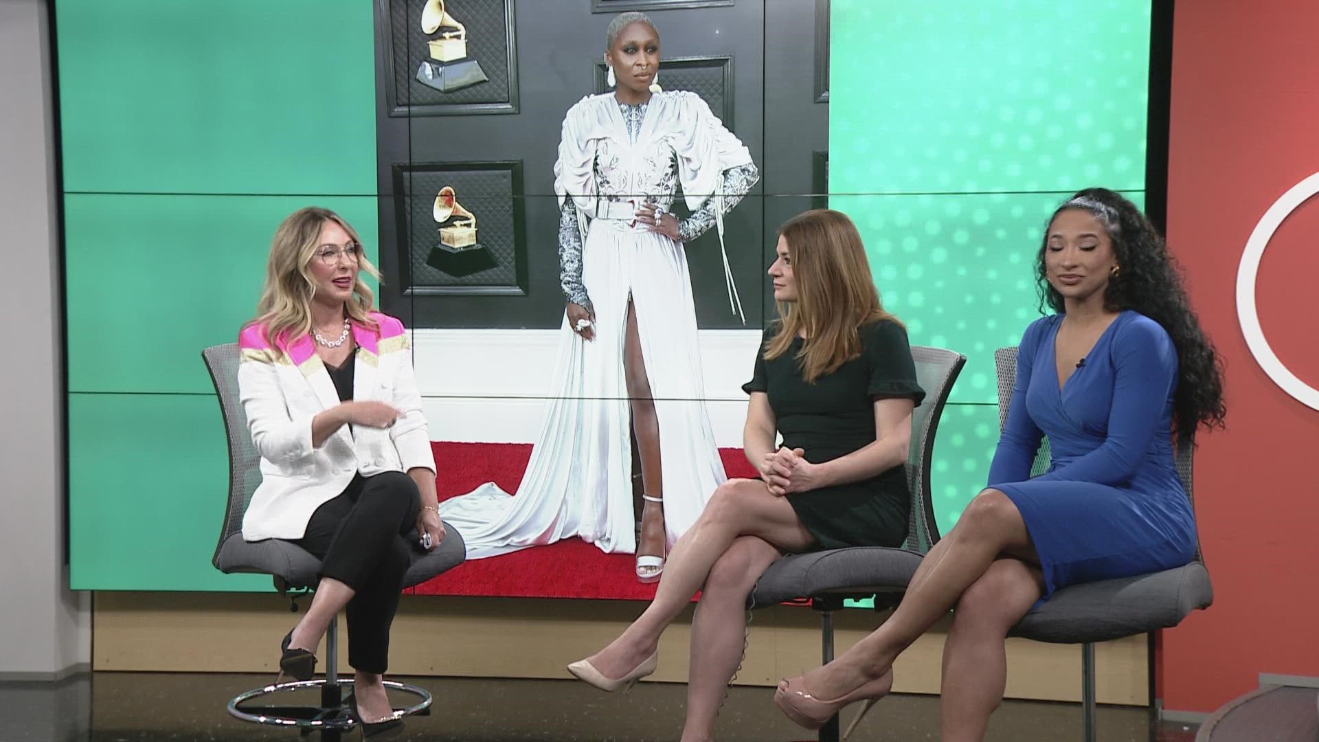 Who wore it best? Wardrobe Consultant Hallie Abrams stops by with a recap of all the best red carpet fashion at the 2022 Grammy Awards.