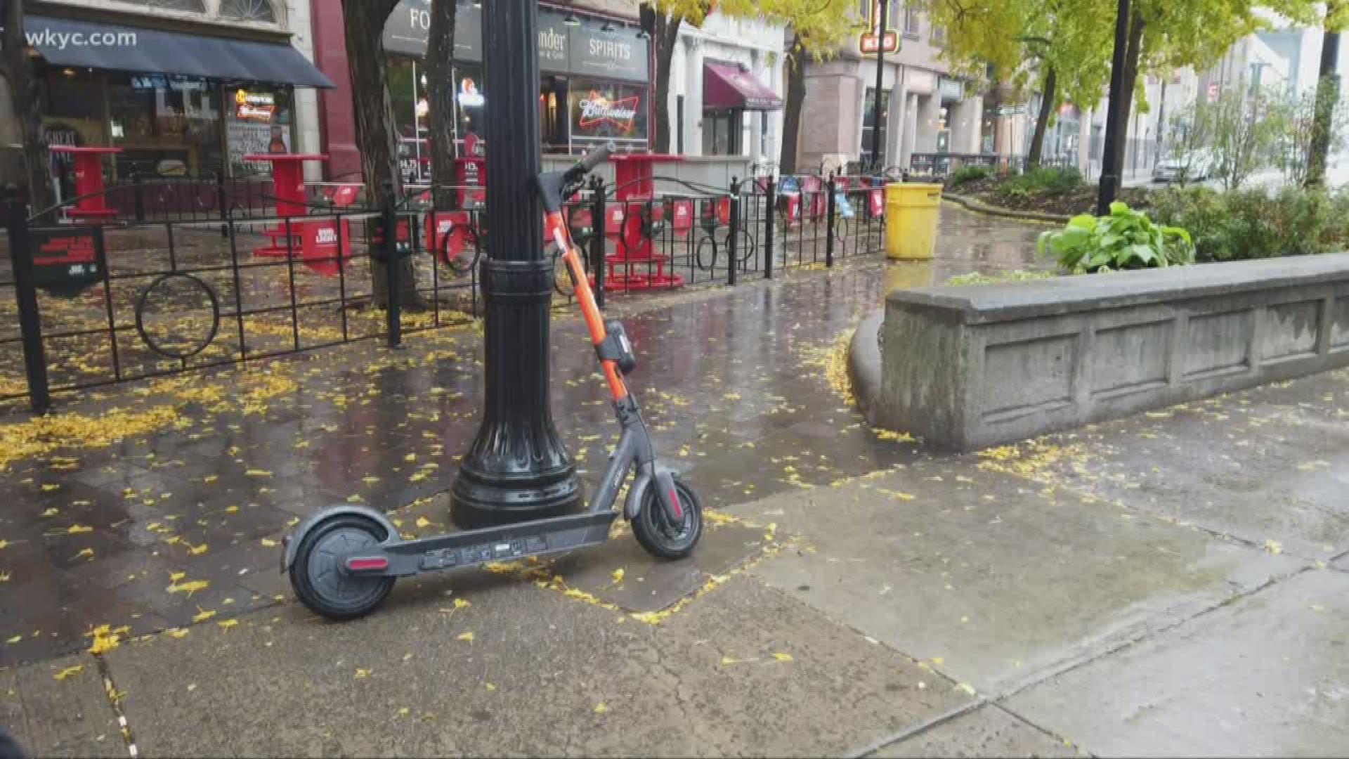 When the scooters got here, the weather was great. But will they stay now that the weather is taking a turn for the worst?