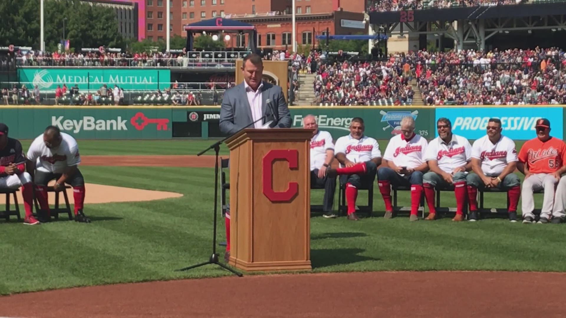 Jim Thome's speech at Progressive Field as the Cleveland Indians retired No. 25.