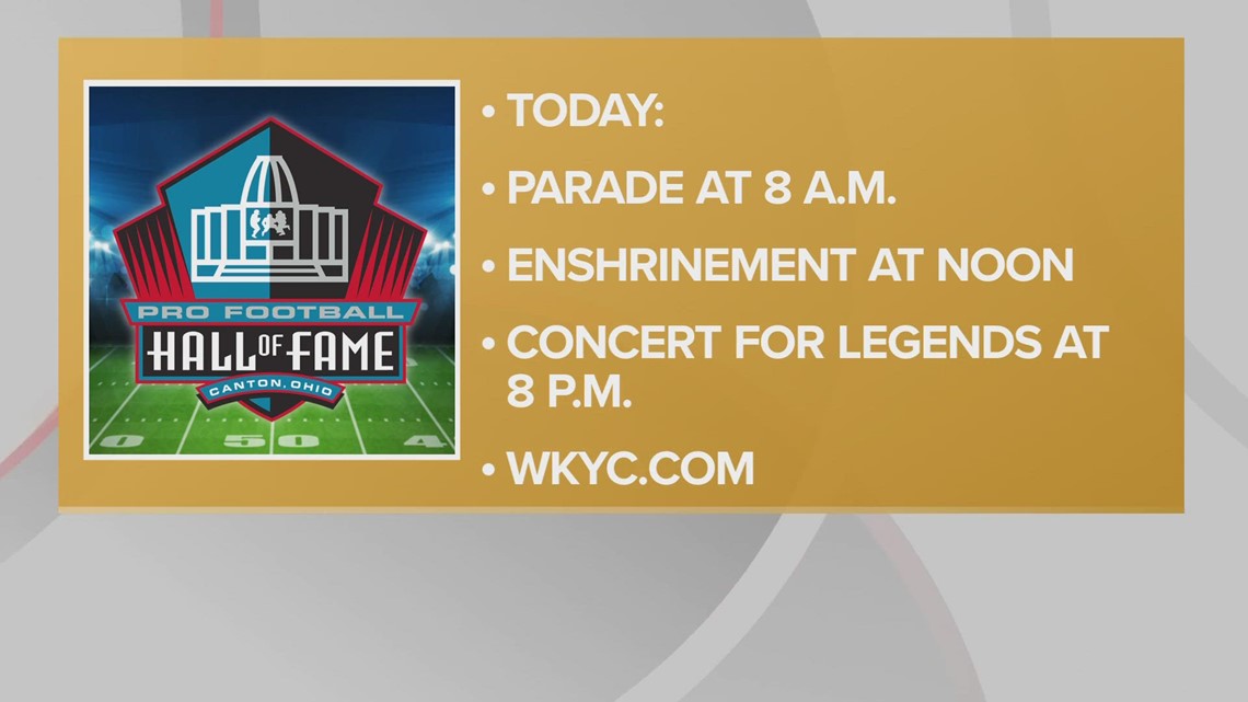 2023 Pro Football Hall of Fame parade underway in Canton