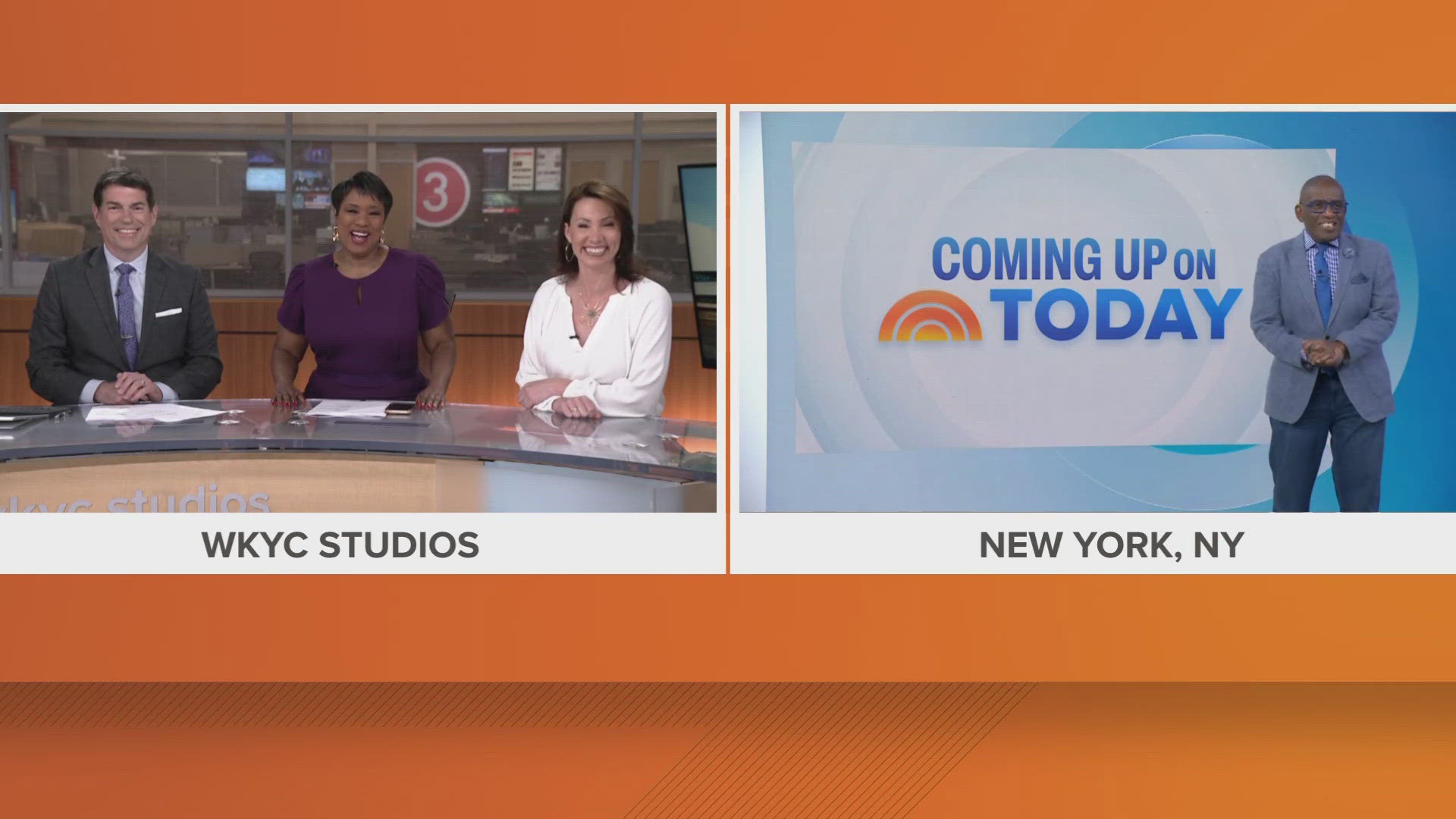 Here's what happened with our friend Al Roker realized 3News' Betsy Kling was filling in for Matt Wintz on the 'GO!' morning show.