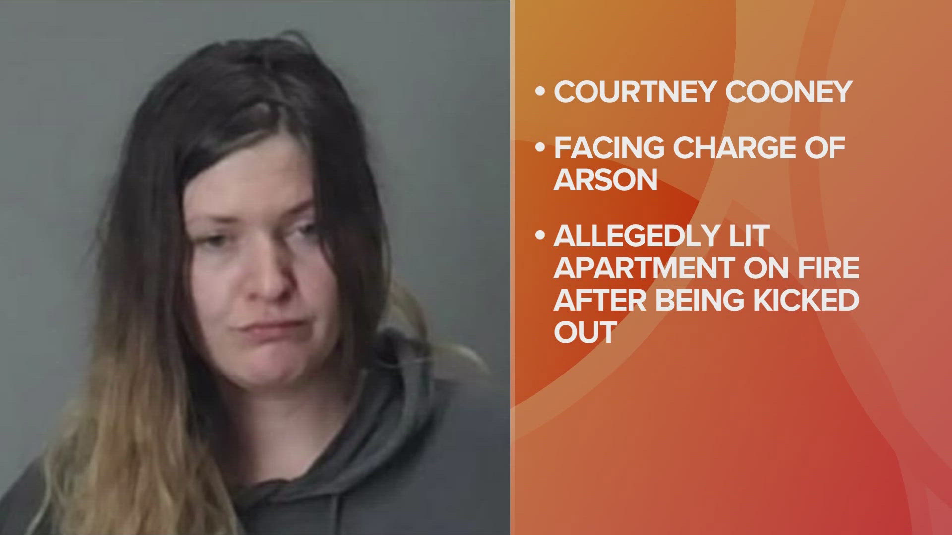 Officials say that the suspect, Courtney Cooney, had been previously removed from the apartment.