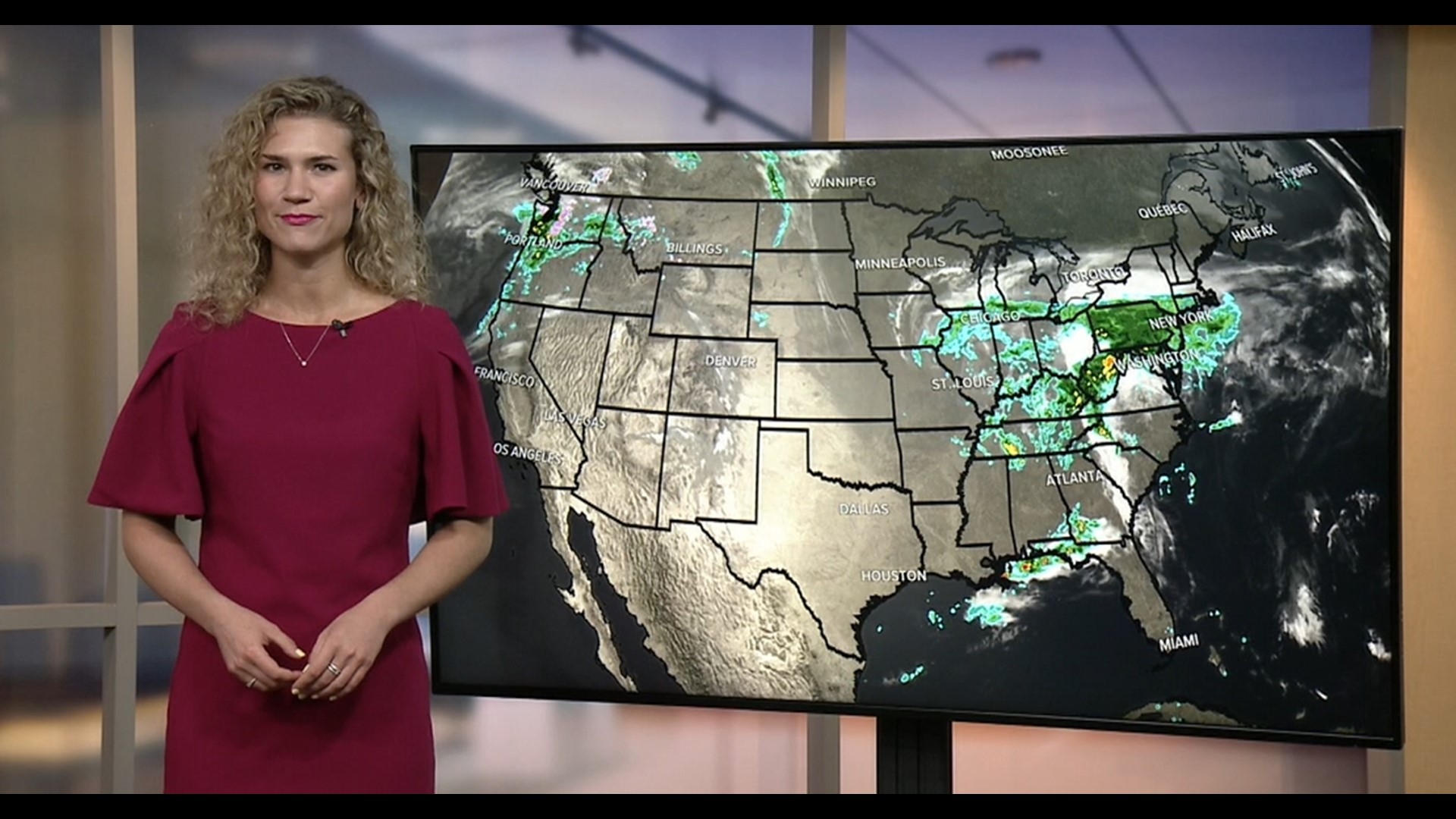A look at the forecast in the southeast region of the U.S. ahead of Mother's Day weekend