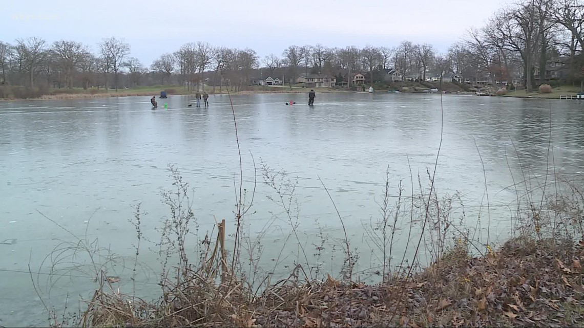 Ice now forming on Northeast Ohio's lakes, both large and small