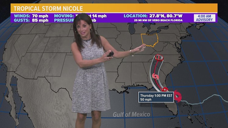 Hurricane Nicole downgraded to Tropical Storm after making landfall in Florida