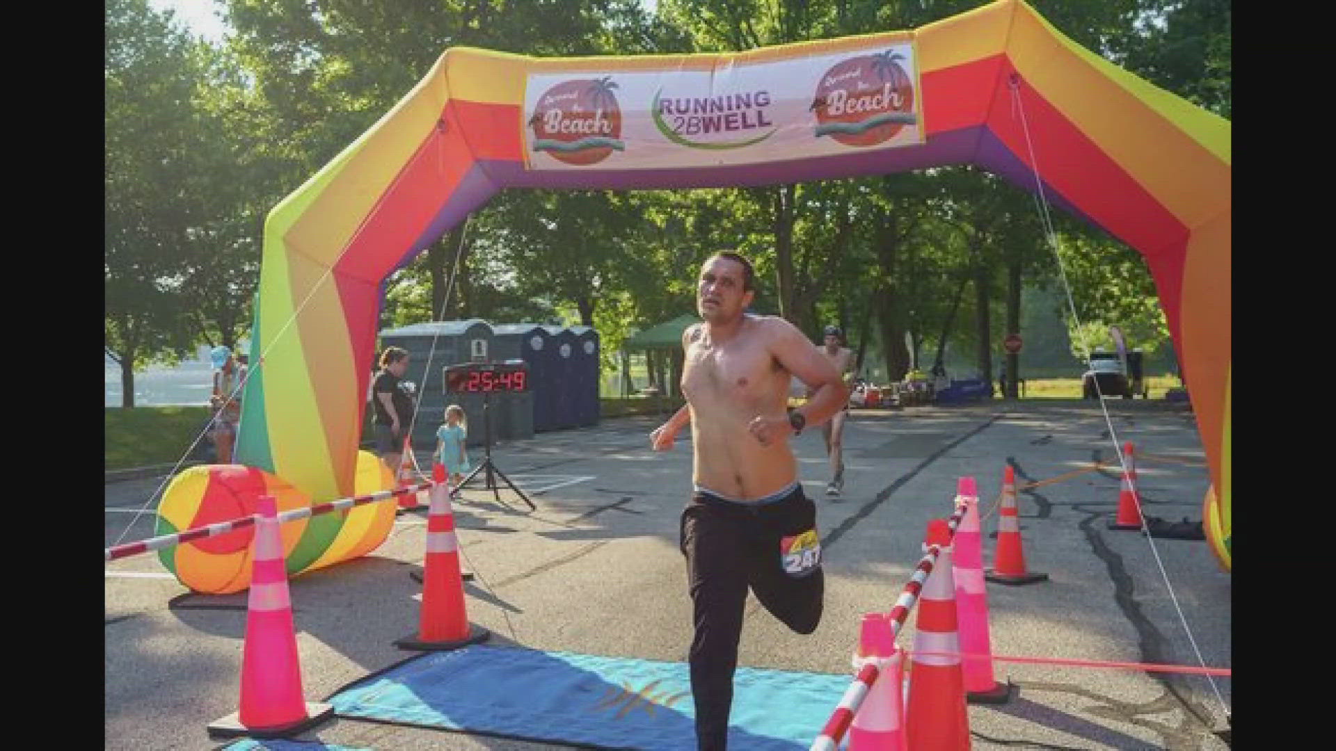 Brody Williams says he's lucky to be alive. Now, he's battling addiction one mile at a time.