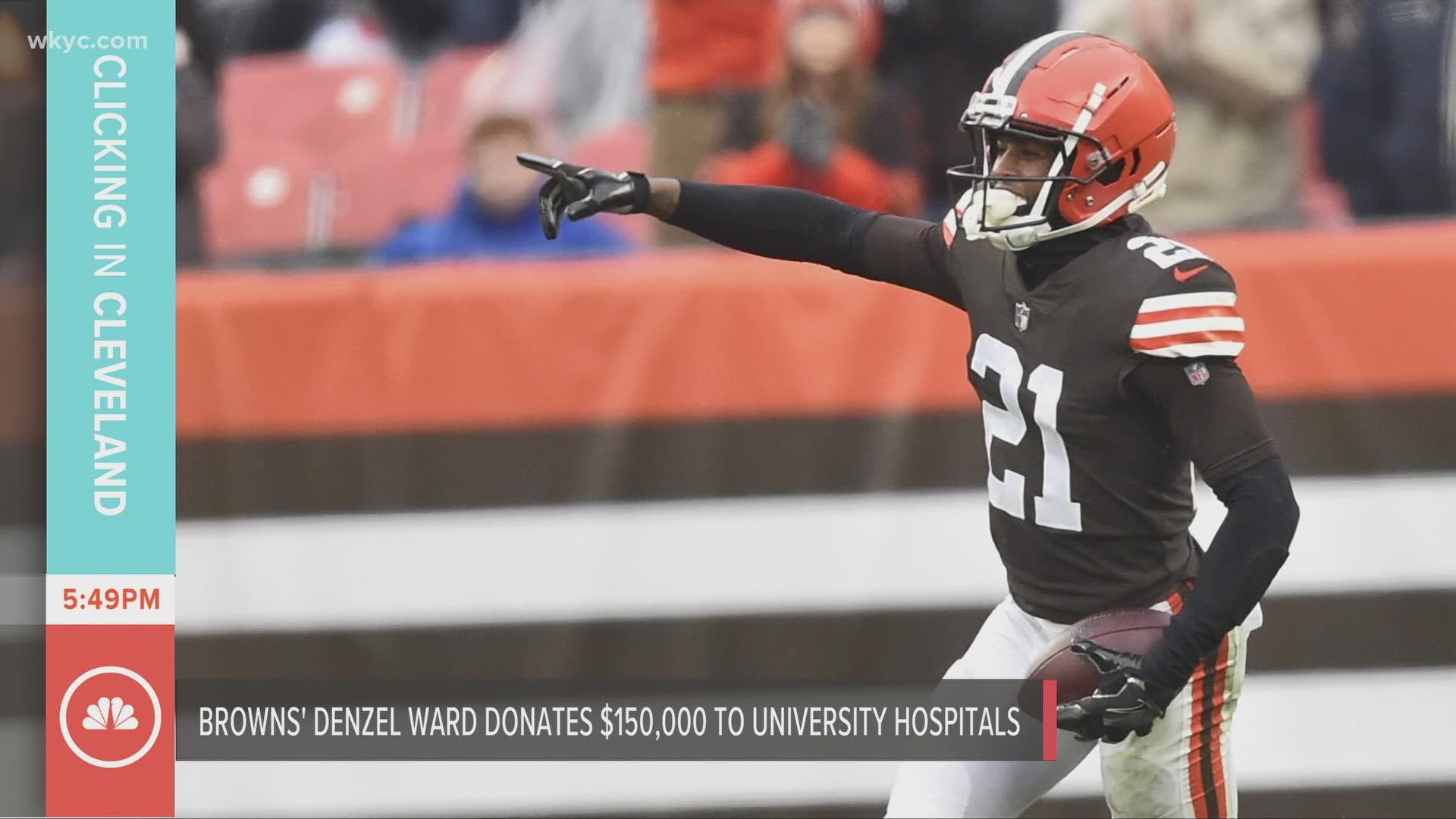 Stephanie Haney has all the latest on Denzel Ward's newest donation and celebrity appearances at the Cleveland Auto Show.