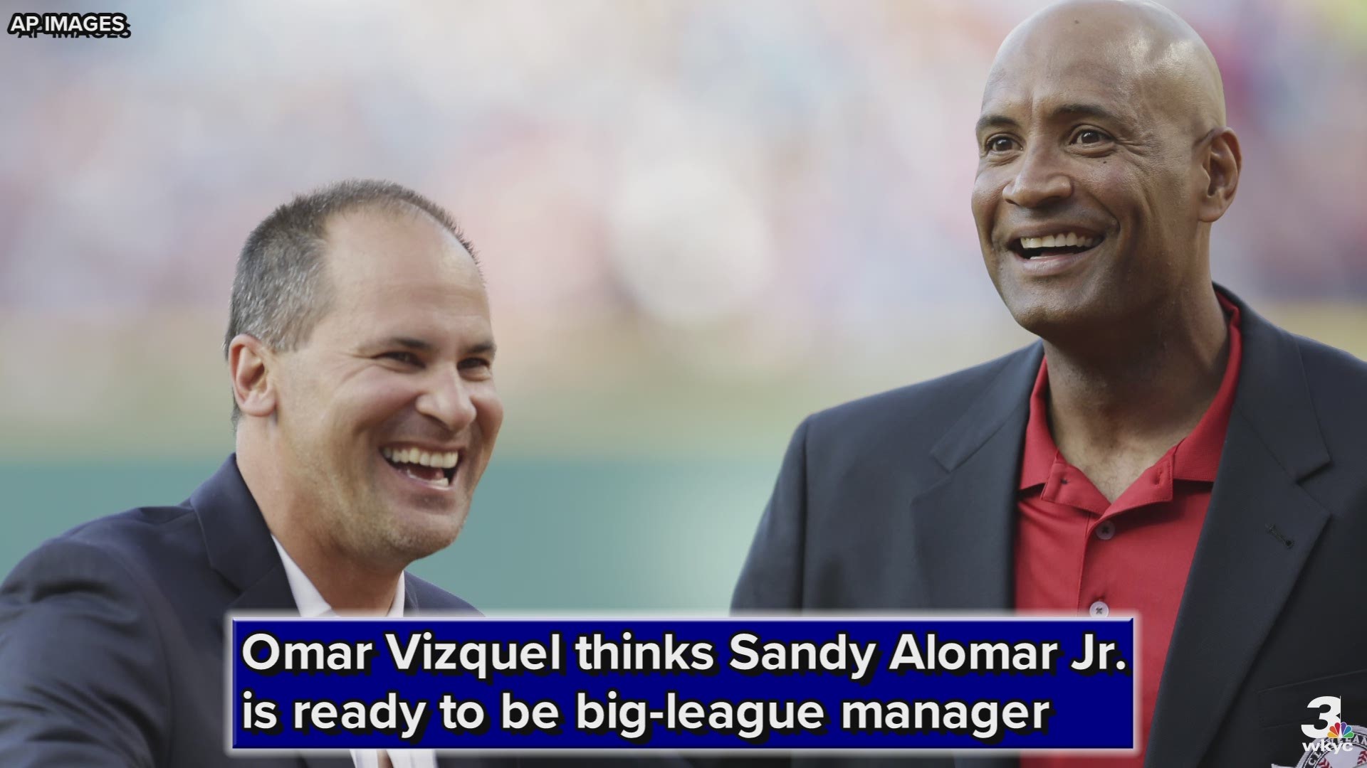 Former shortstop Omar Vizquel says it would be nice to see Cleveland Indians coach Sandy Alomar Jr. get a managerial job in MLB someday.