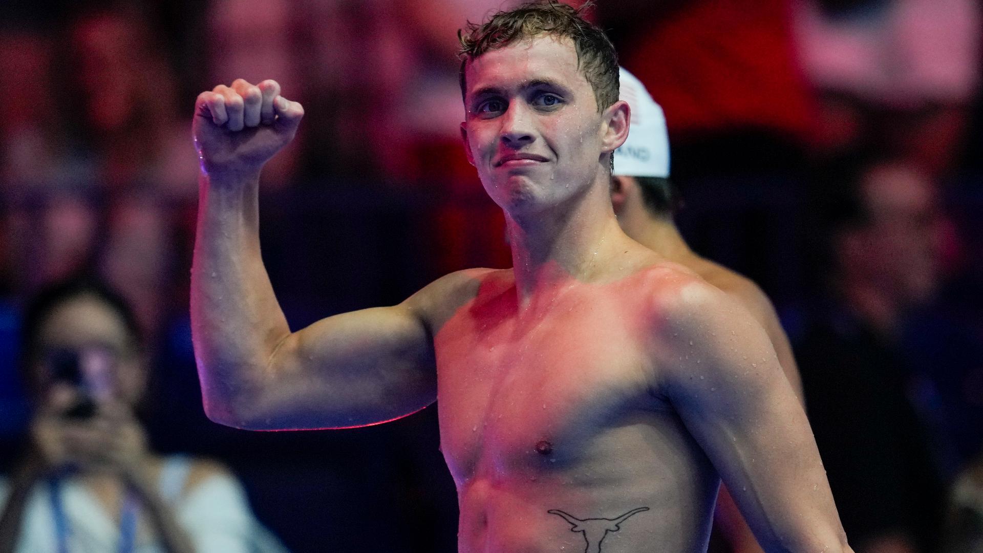 Ohio swimmer Carson Foster gets big shout out from Kings Island