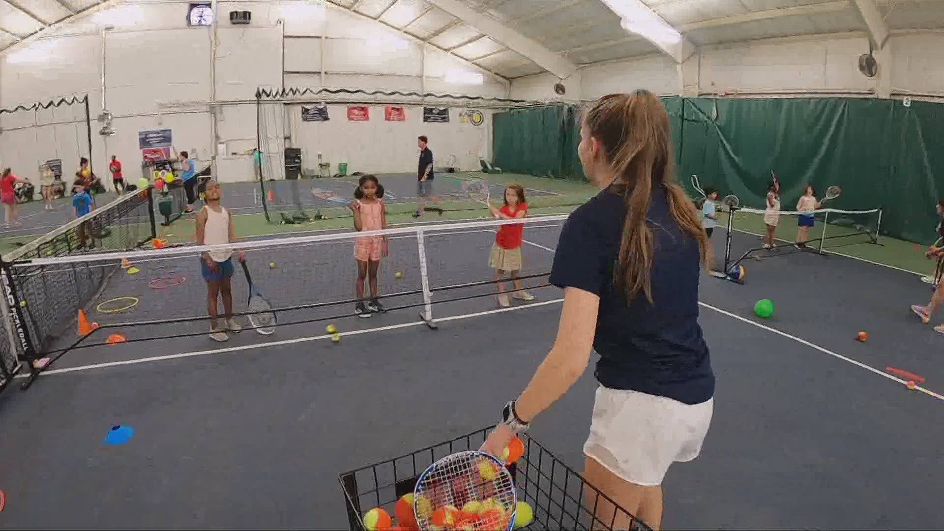 Play Tennis Midwest taught some grateful kids how to play tennis today! A spokesperson for the group said the event was centered around fun and learning!