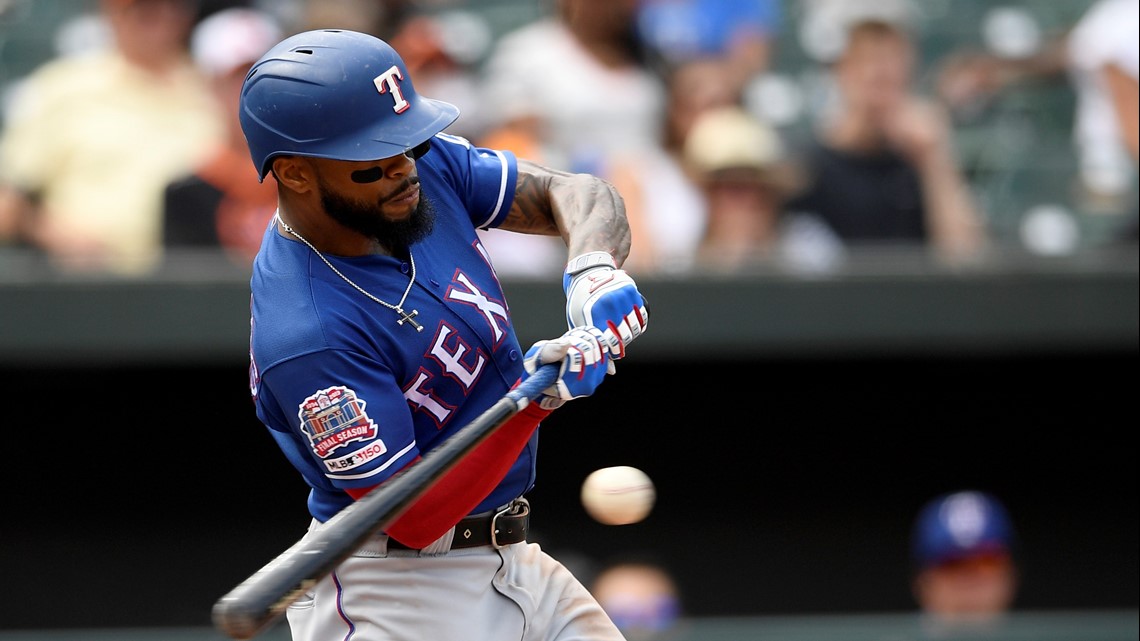 MLB Trade Rumors on X: #Rangers reunite with Delino DeShields Jr.    / X