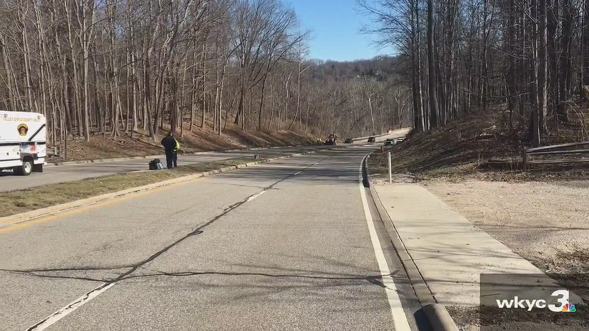 Feb. 27, 2018: Authorities closed a portion of Mayfield Road for several hours Tuesday amid a deadly crash in Gates Mills.
