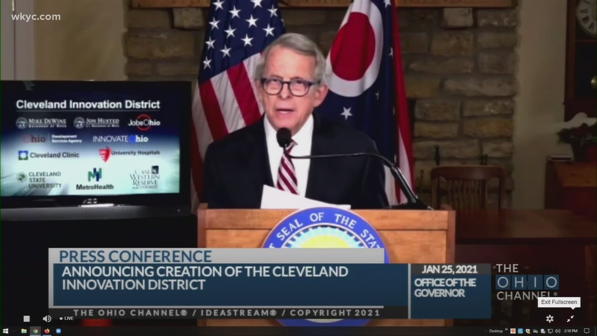 DeWine held a news conference Monday detailing the creation of the Cleveland Innovation District. Laura Caso has more about the new investment in our area.