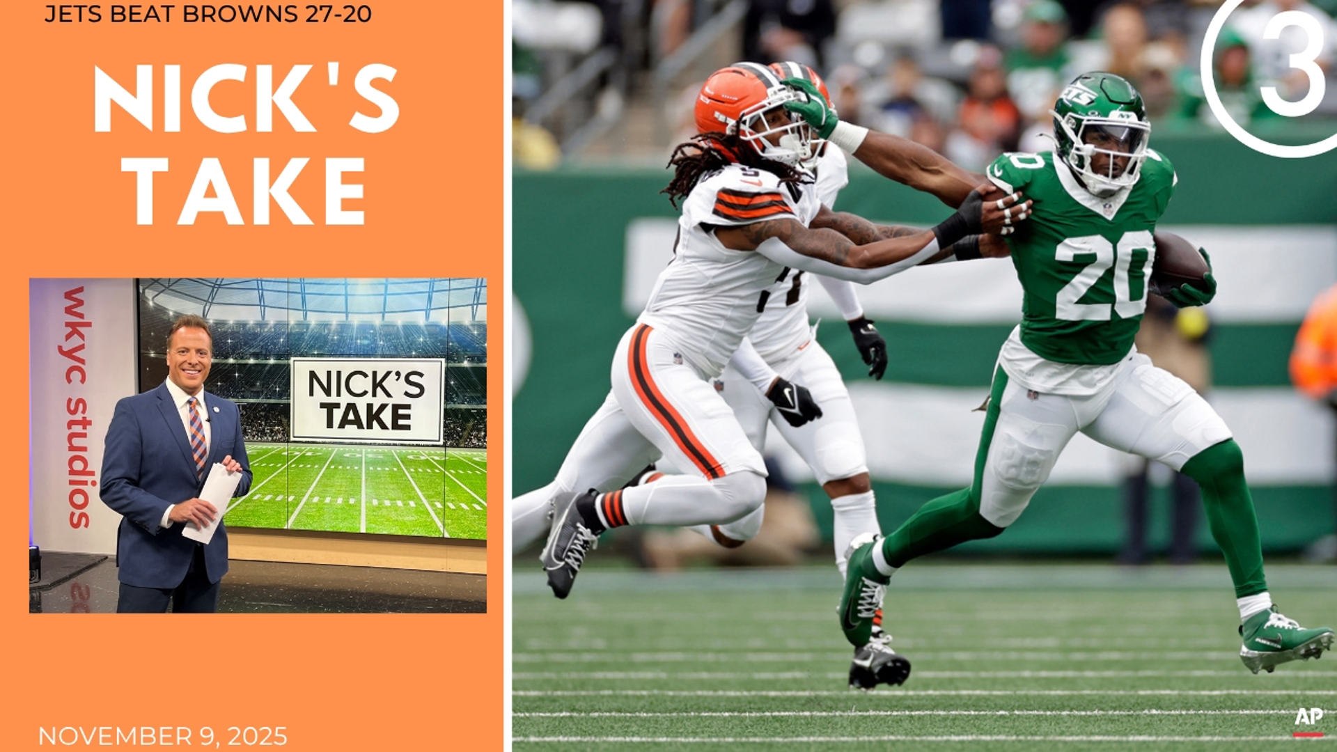 NICK'S TAKE: Rock bottom. Cleveland Browns lose to a Jets team that had ...