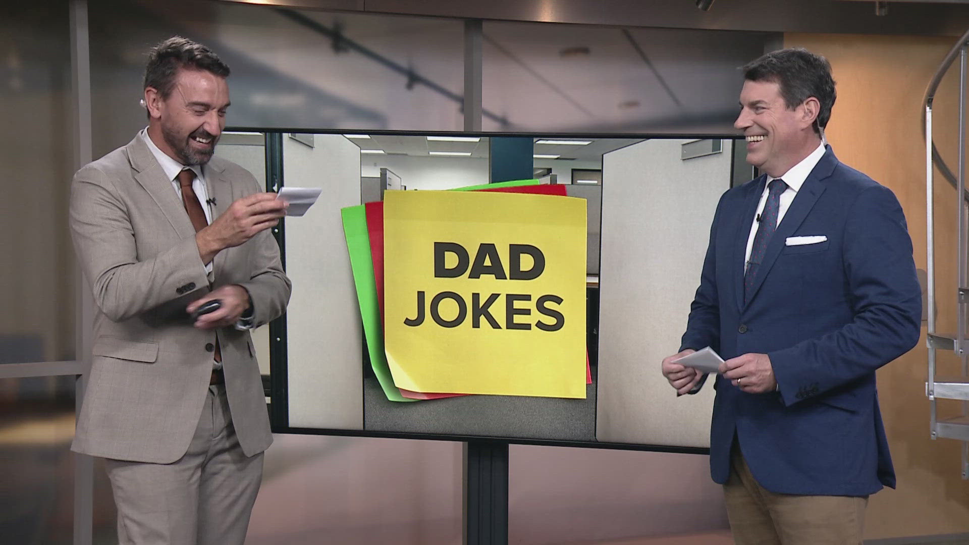 What joke had Matt Wintz cracking up? Watch today's dad jokes as Dave Chudowsky had a real zinger.