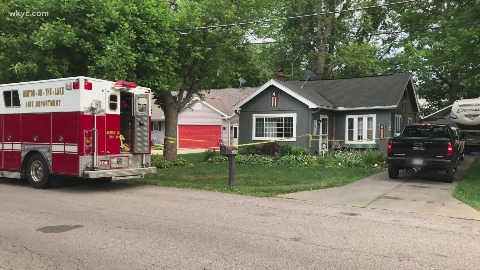Two people were found dead Saturday afternoon in Mentor-on-the-Lake. Police suspect foul play.