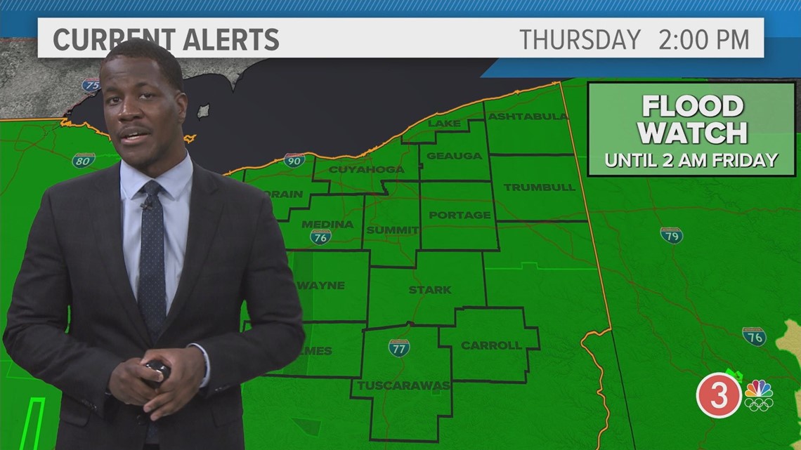 National Weather Service Issues Flood Watch For Most Of Northeast Ohio ...