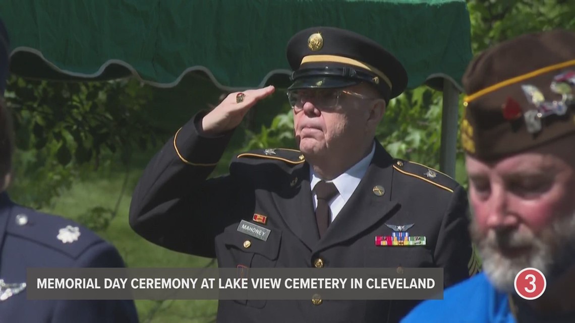 Memorial Day ceremony at Lake View Cemetery in Cleveland: Honoring those who made the ultimate sacrifice