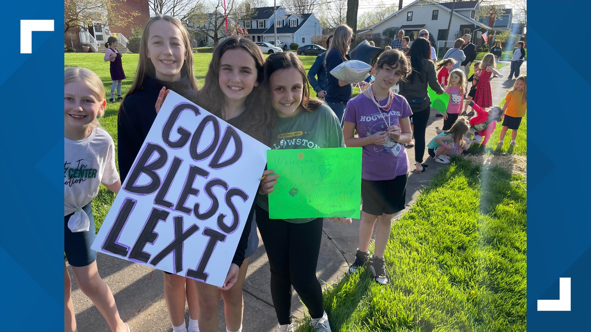 Medina Girl Battling Cancer Is Welcomed Home 