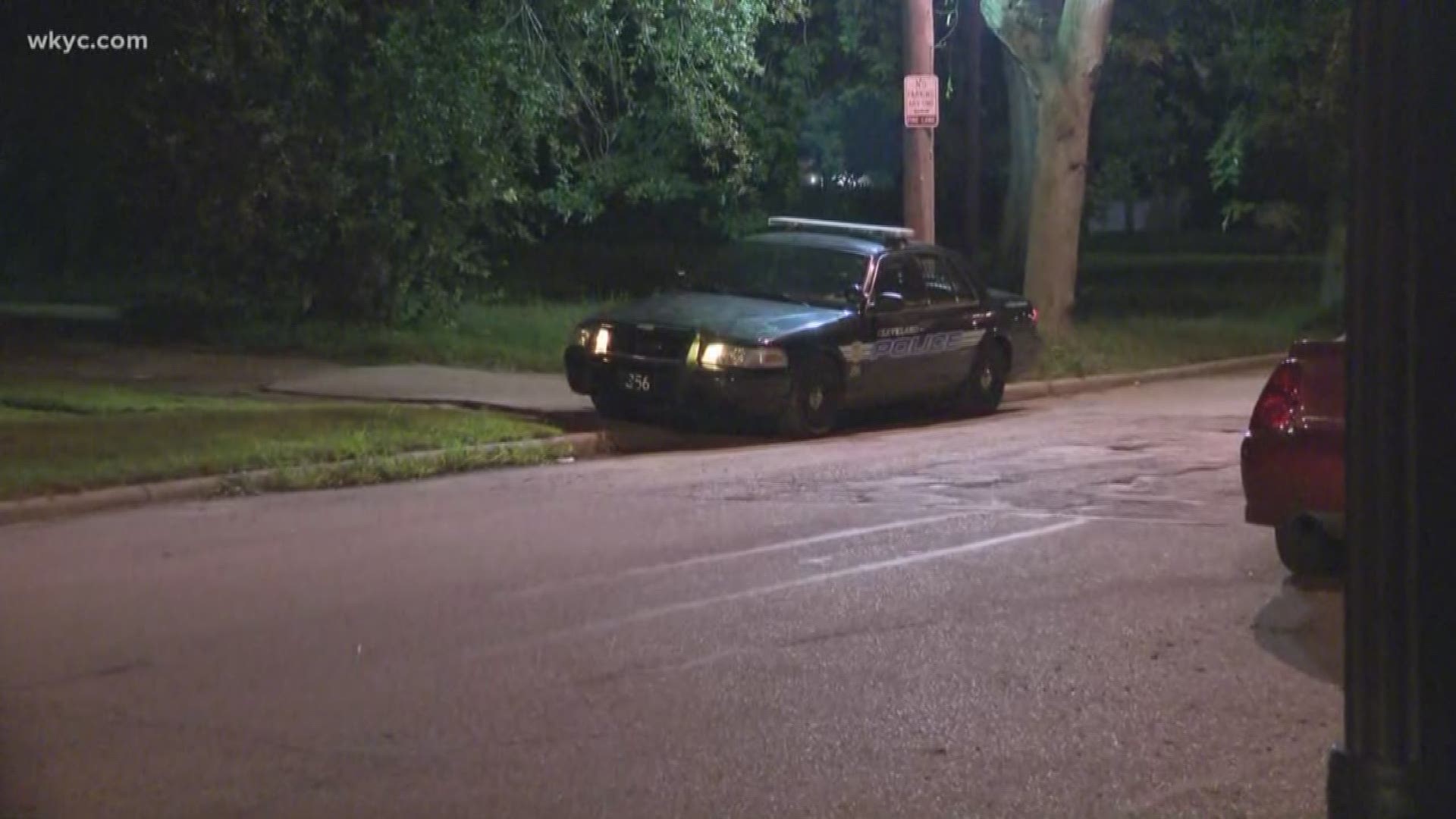 Sources tell WKYC that one person was arrested by officers at the mayor's house. A vehicle was also towed away.