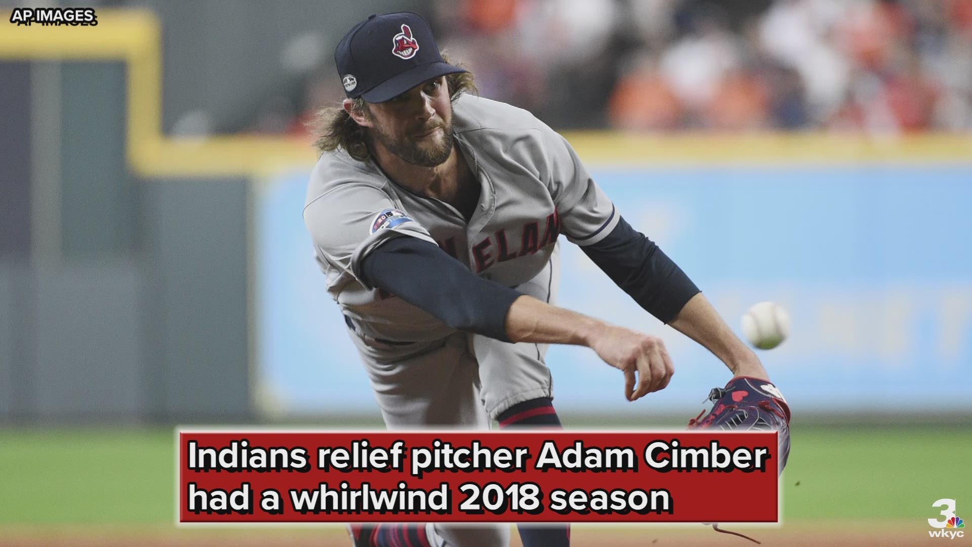 Adam Cimber and his wife, Lauren, had to reschedule their wedding because of the Cleveland Indians' playoff appearance.