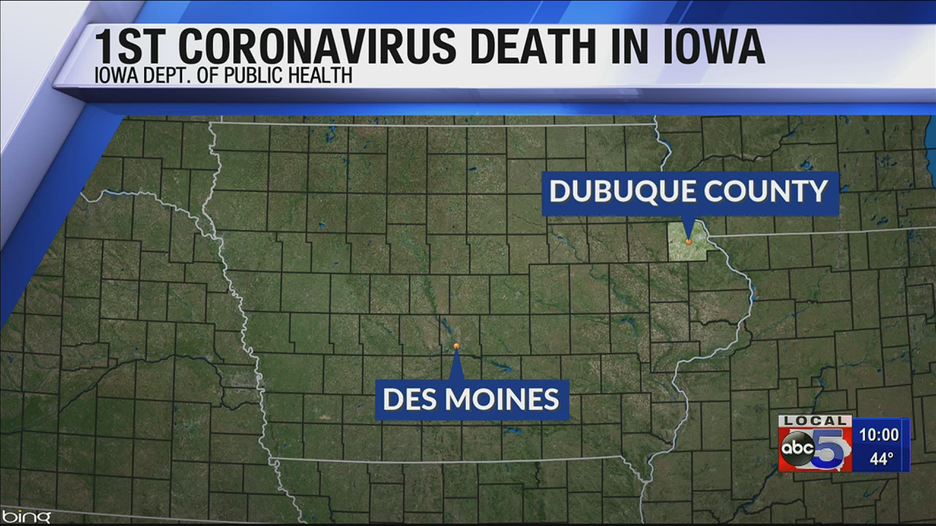 IDPH announces first COVID-19 related death in Iowa