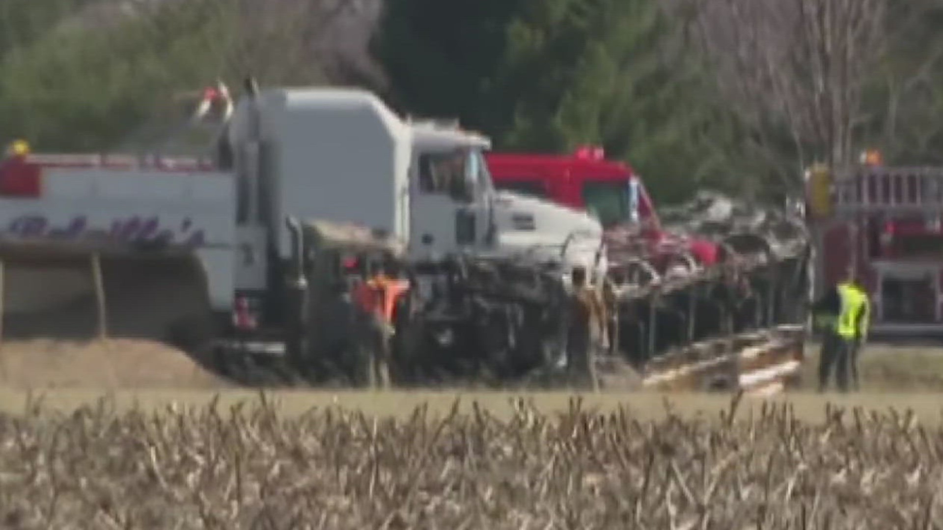 3 children dead after school bus and semitruck crash in Illinois