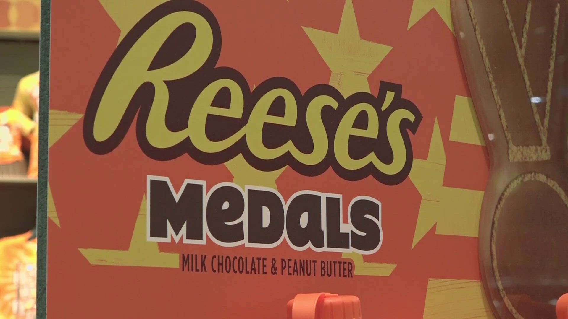 13News reporter Samantha Johnson takes a look at the new partnership between Hershey's chocolate and its Reese's brand and Team USA.