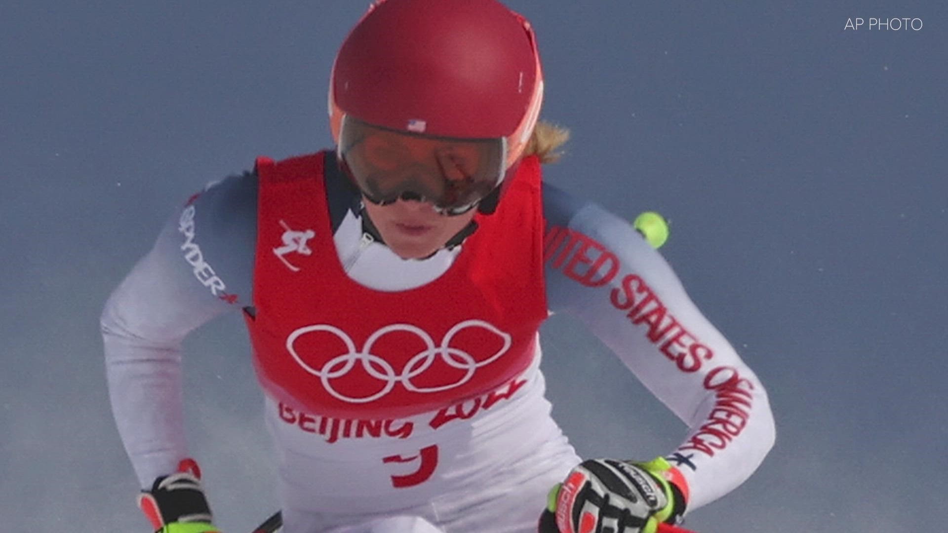 Shiffrin skied out of the Alpine combined event early Thursday morning. She won silver in the event four years ago.